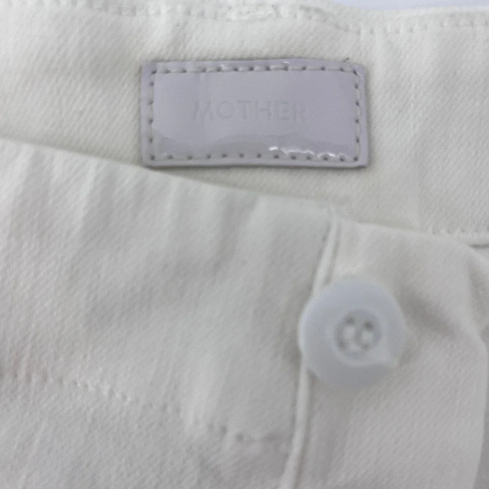 MOTHER Patch Pocket Private Ankle Fray Jeans in Fairest of Them All Size 33 - Picture 7 of 11